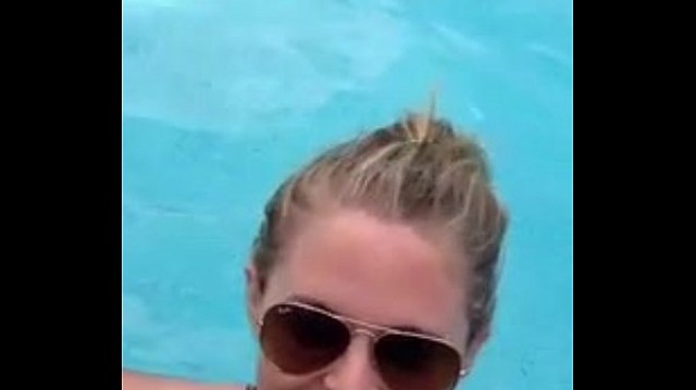 Cherrelle Hot Celebrity Phone Recorded Blonde Pool Straight